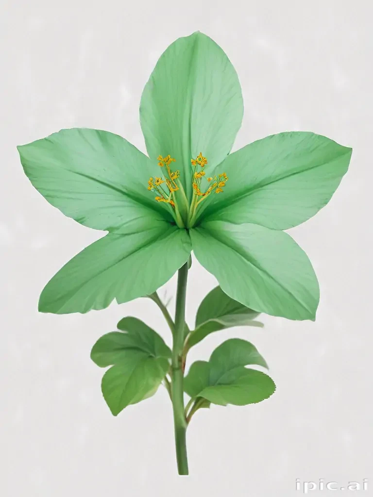 green flower png