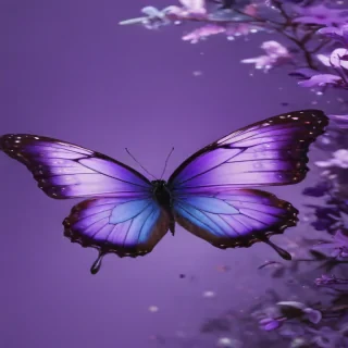 butterfly purple background