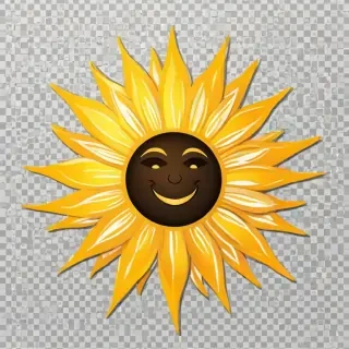 sunshine clipart transparent background