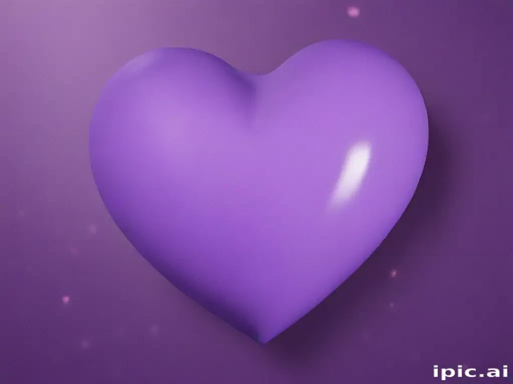 purple aesthetic heart