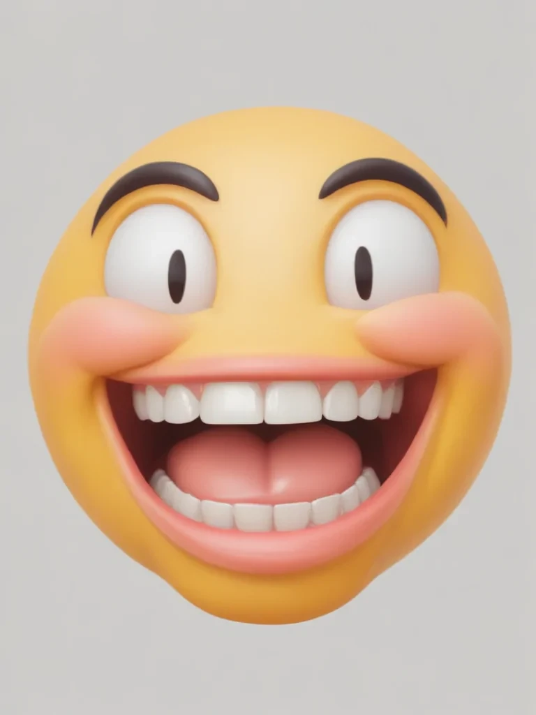 transparent laughing emoji