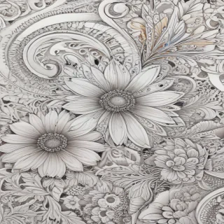 flower doodle art