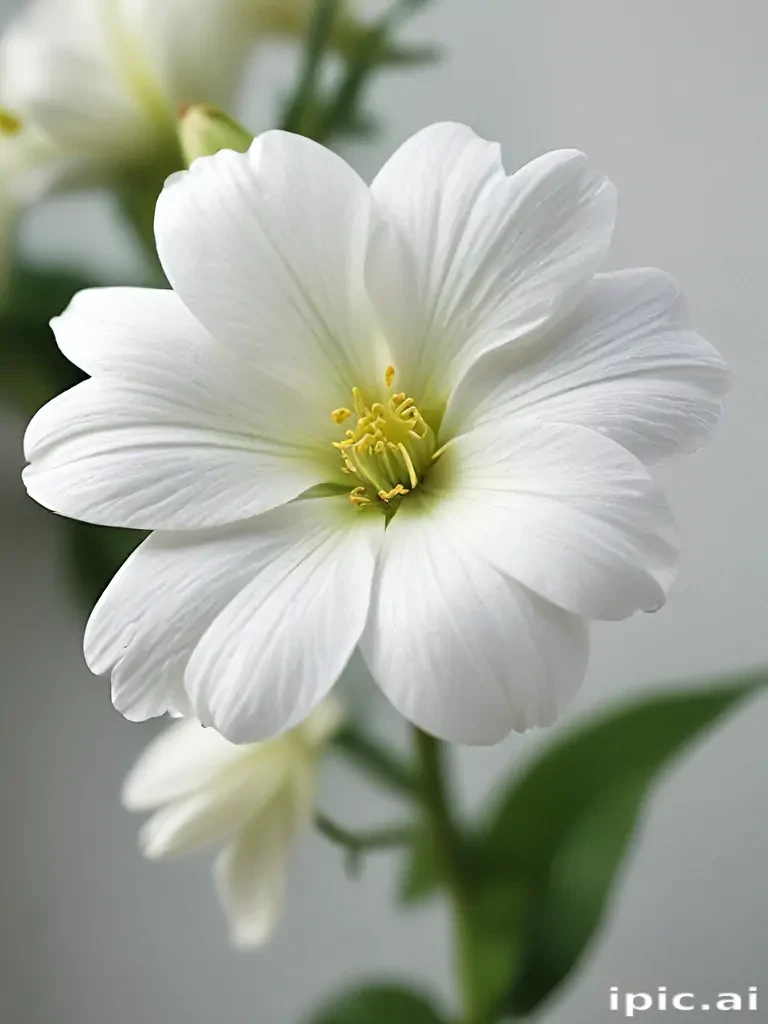 background white flower