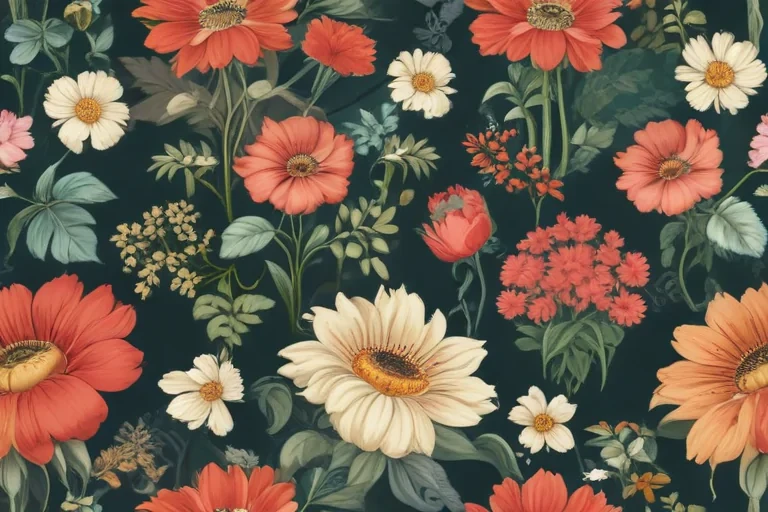 vintage flower illustration