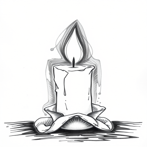 candle drawing