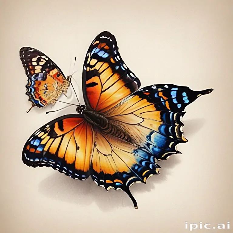 Colorful Butterflies Displaying Their Stunning Patterns and Vibrant ...