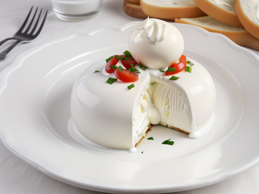 mozzarella-and-cream cheese often served as an appetizer