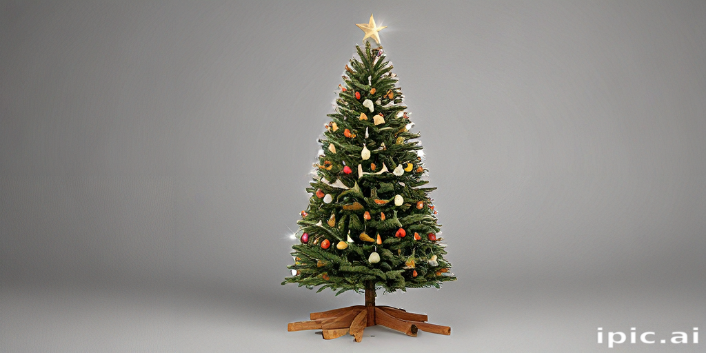 Beautifully Decorated Christmas Tree with Colorful Ornaments and a Star ...