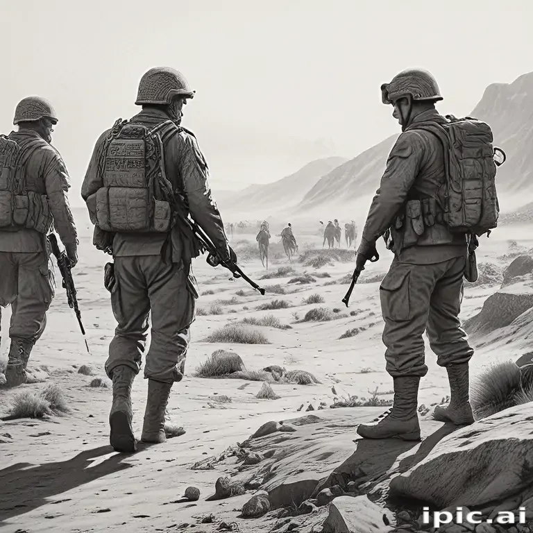 soldiers drawing