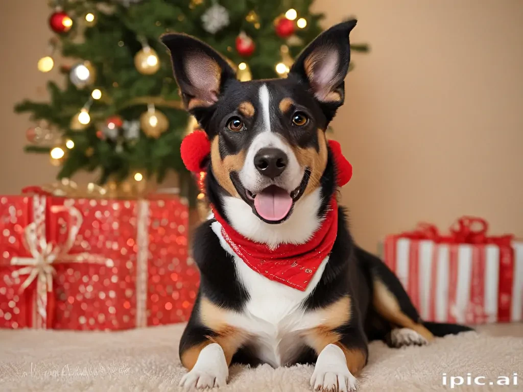 christmas dog photos
