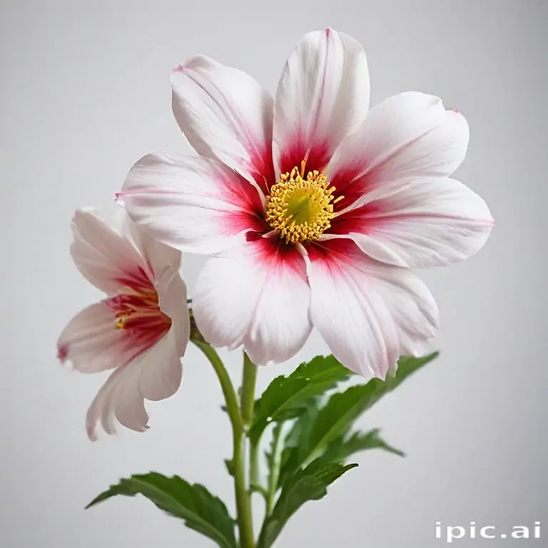 flower with white background
