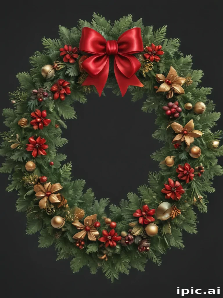 christmas wreath clip art