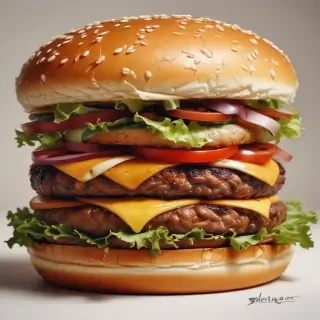 hamburger drawing