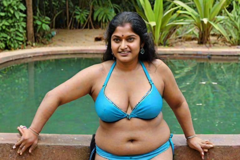 tamil aunty bikini