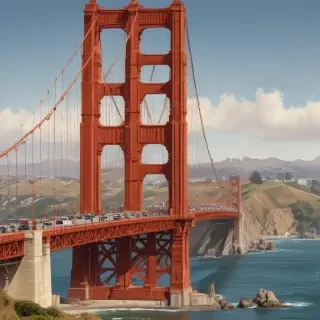 clipart golden gate bridge