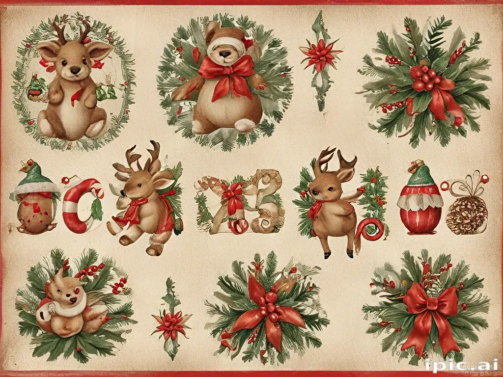 printable vintage christmas images