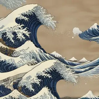 the great wave wallpaper