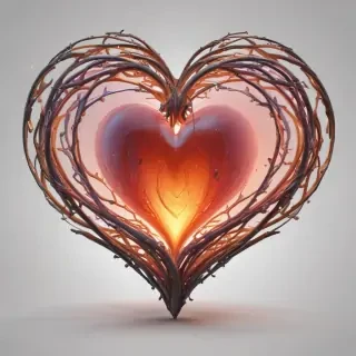 glow heart png