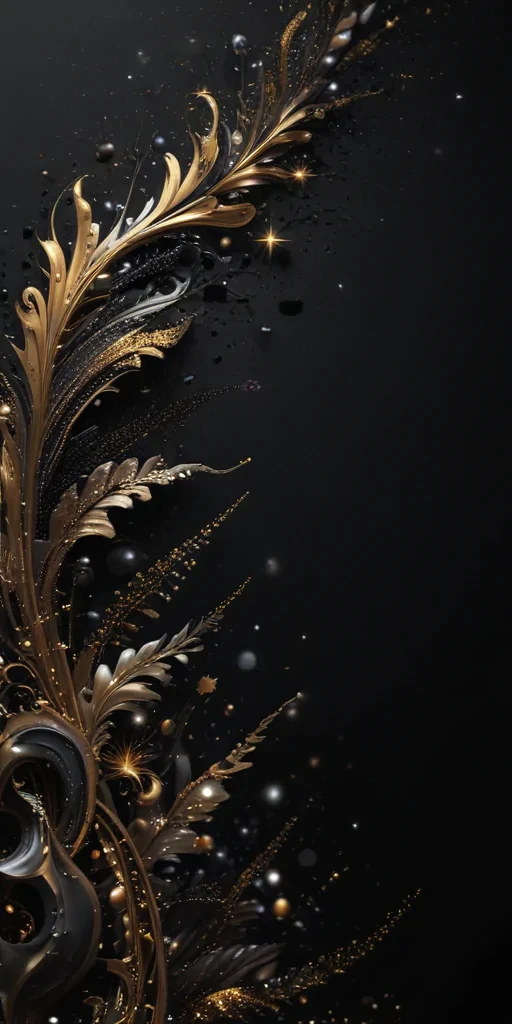 glitter black background