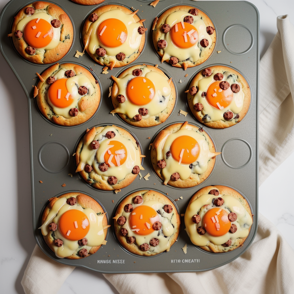 muffins with sausage and cheese