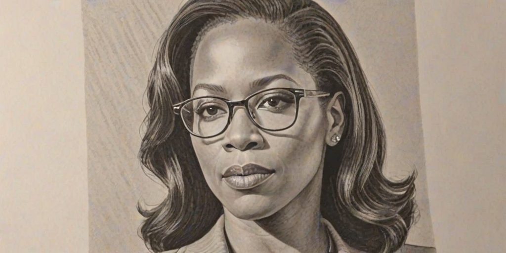 Resplendent Regina King, pencil sketch, portrait of Stunning woman 1937s in glasses, hair style beatnik, outline, clear lines, fine lines, 8k