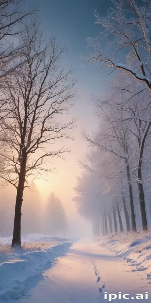 winter zoom background