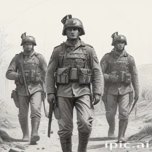 soldiers drawing