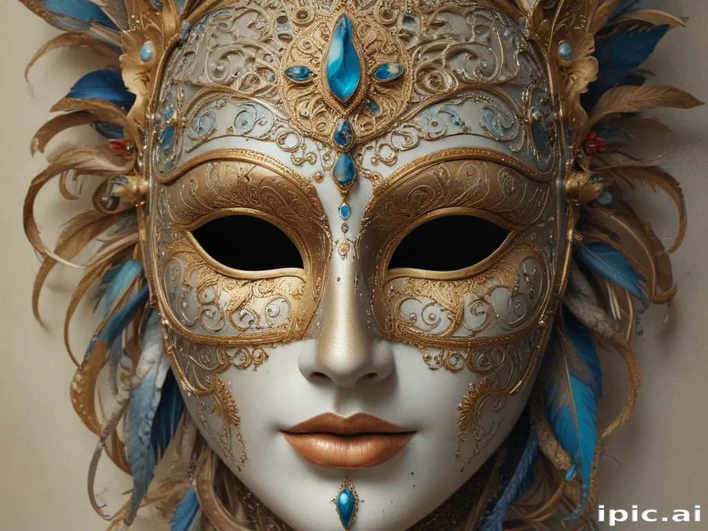 drawing of a mask