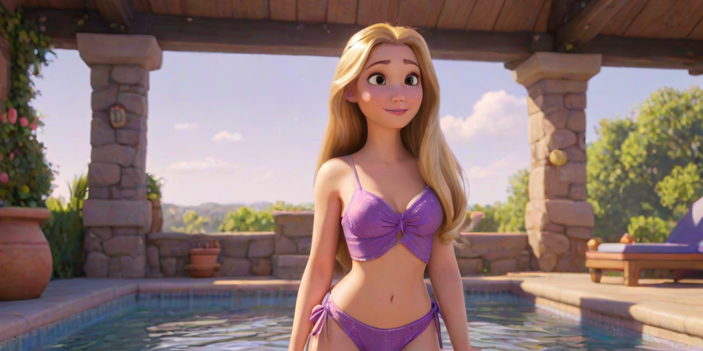 rapunzel in bikini