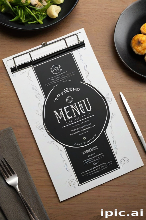 menu mock up