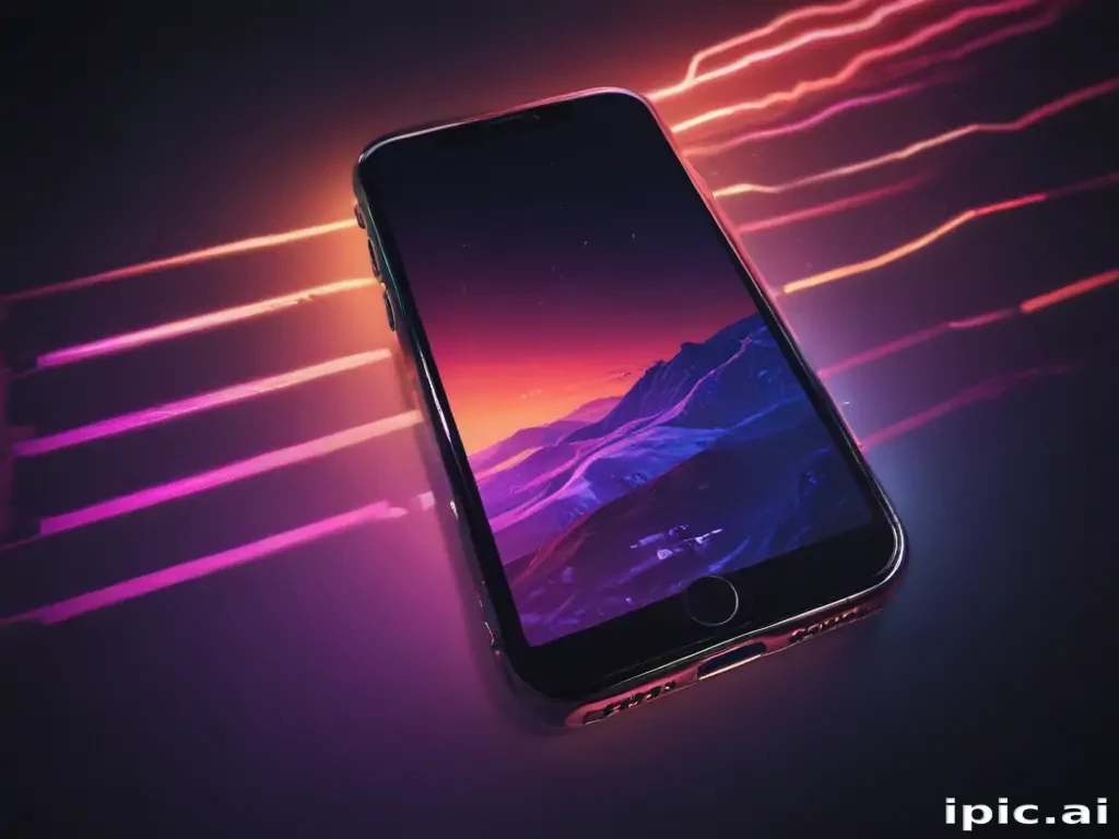 iphone neon wallpaper