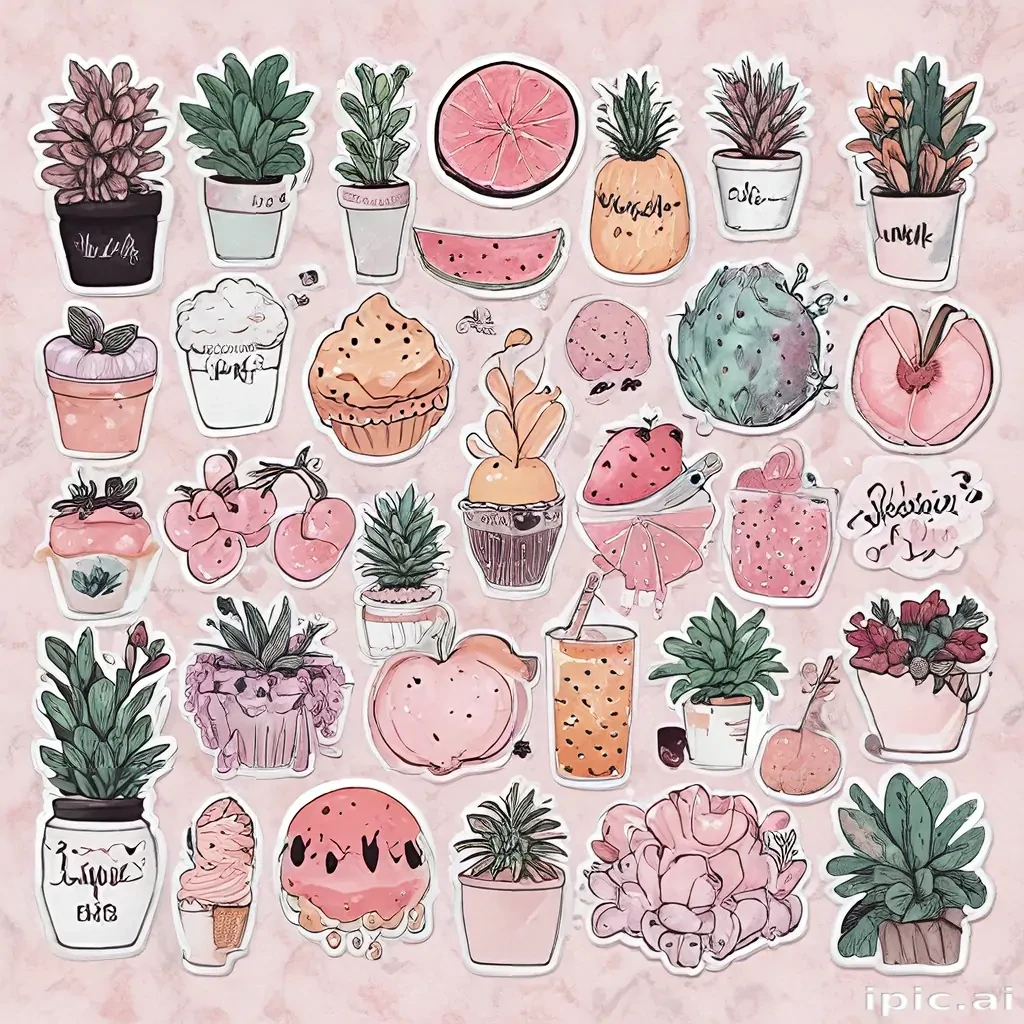 aesthetic stickers printable