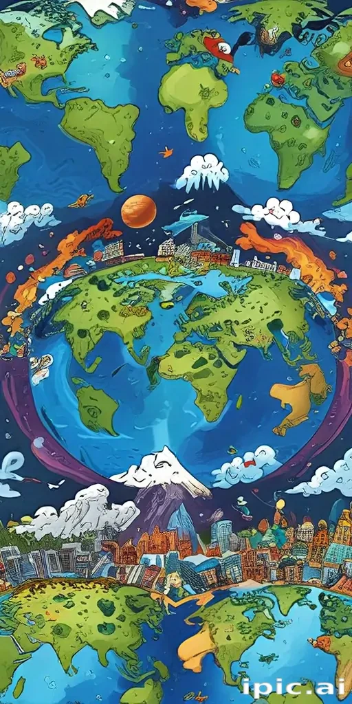 cartoon picture planet earth