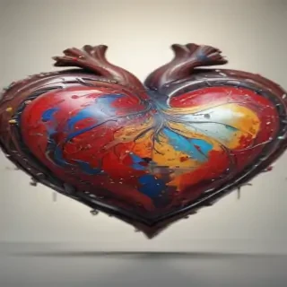 blurry heart