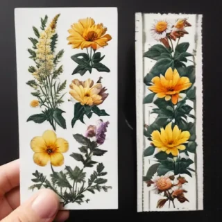 aesthetic flower stickers
