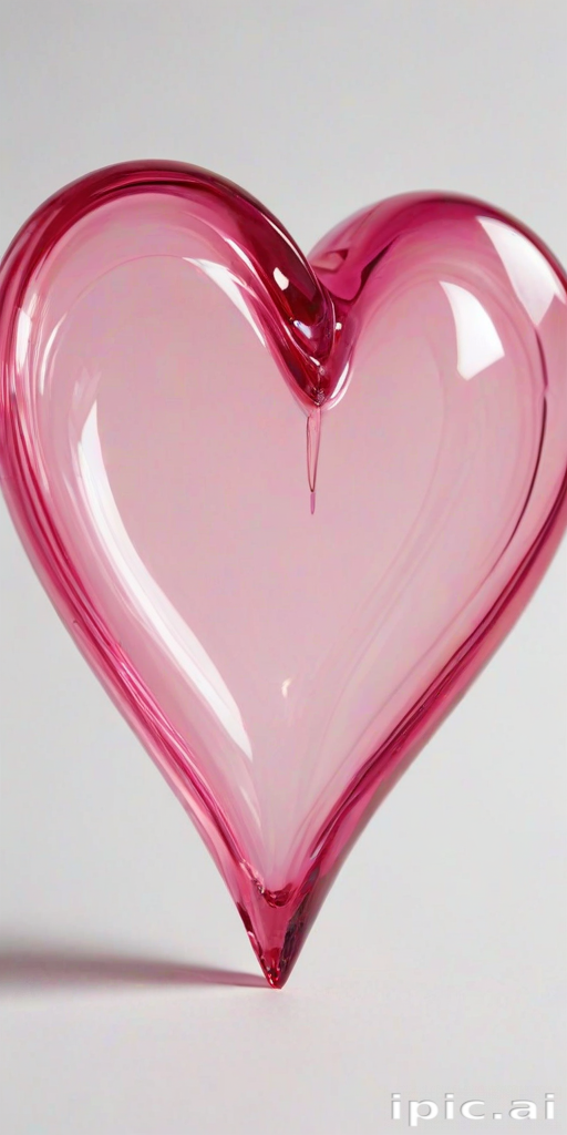 transparent pink heart