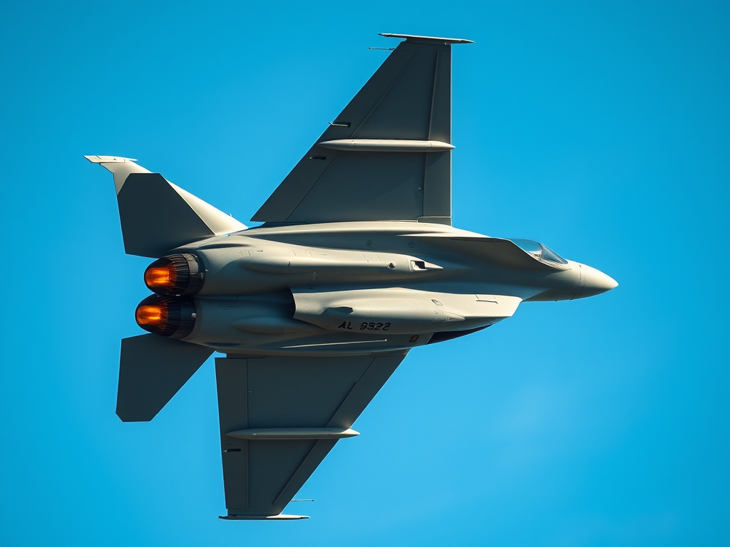 regenerate an image of a sleek military training aircraft in a dynamic flying pose, captured with a Canon EOS 5D Mark IV, 24mm focal length, aperture f/8, ISO 200, in a clear blue sky background, using a wide-angle lens for an immersive effect, with high-resolution detail and vivid colors