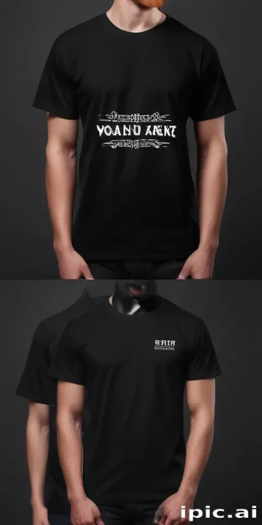 black t shirt mockup