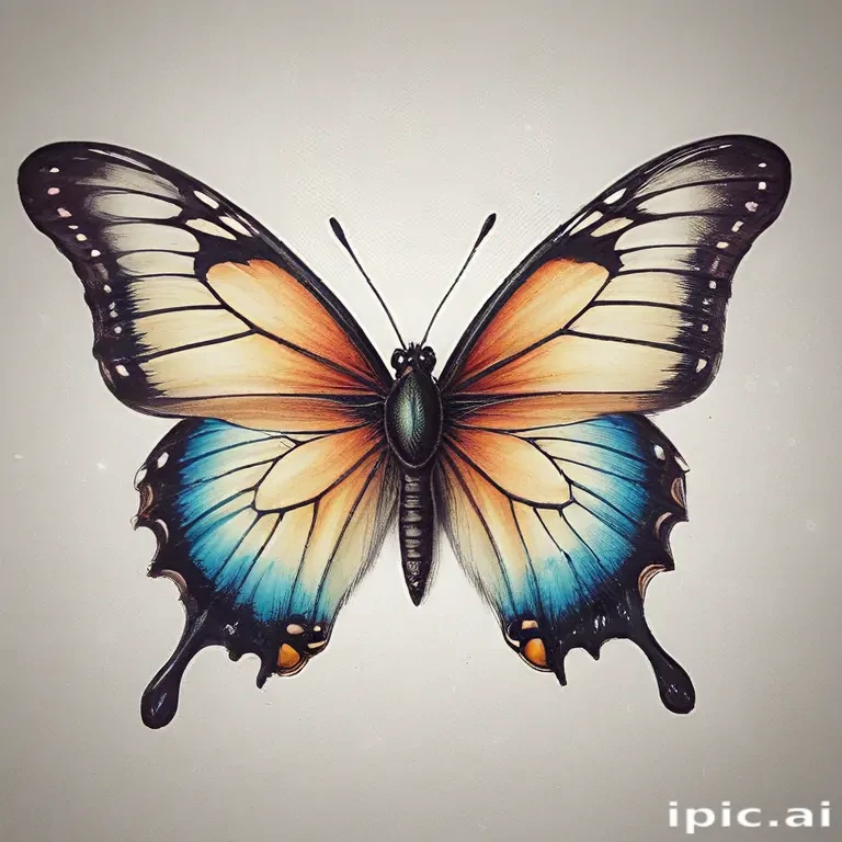 buterfly sketch