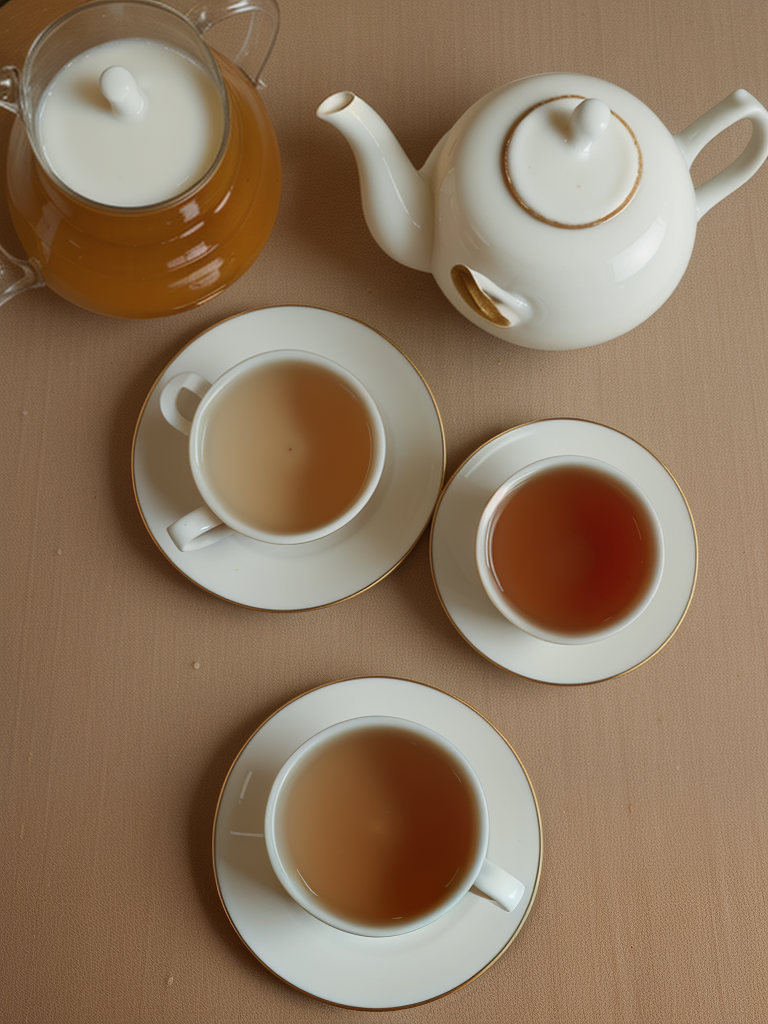 tea with milk and honey