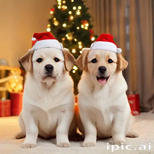cute christmas dogs