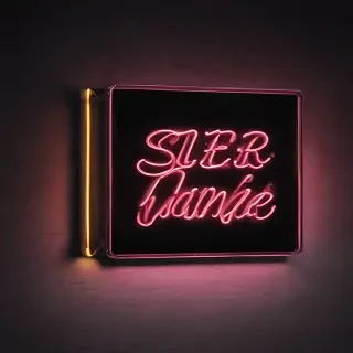 neon sign mockup