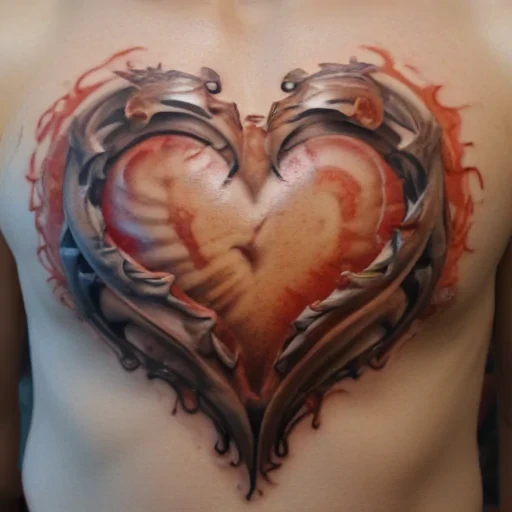 heart tattoo png