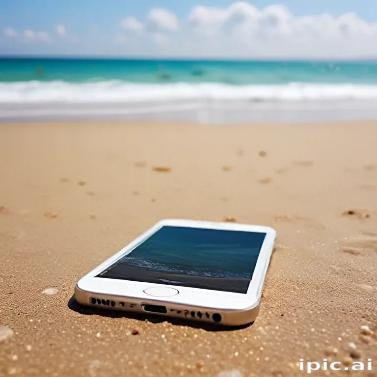 beach iphone