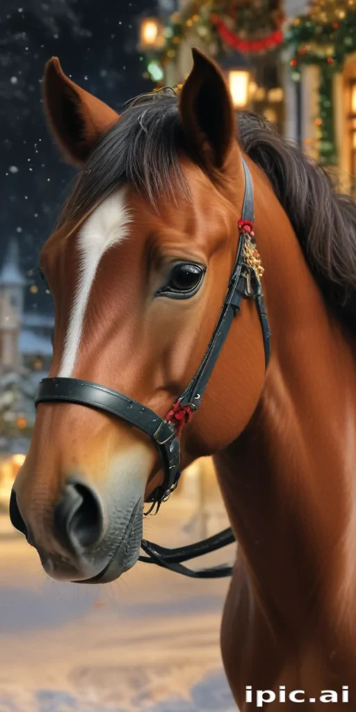 merry christmas horse images