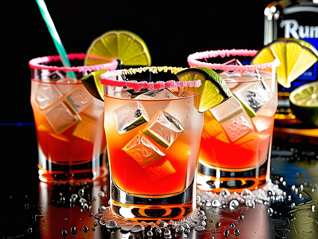 cocktails with rum and tequila