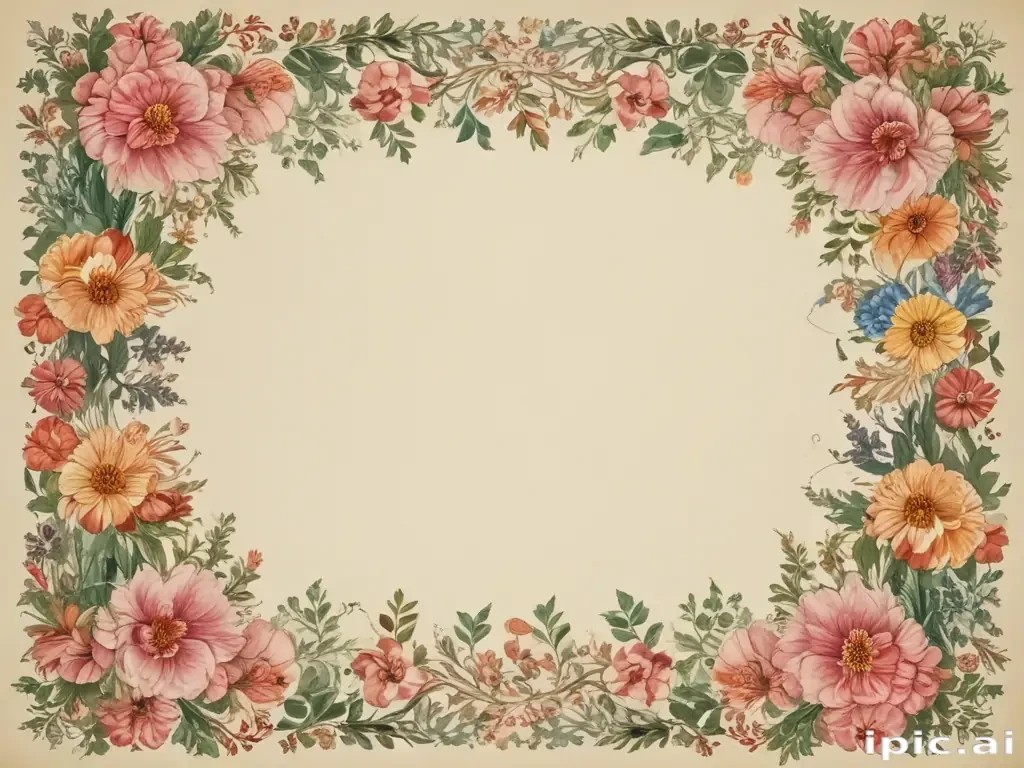 floral page borders