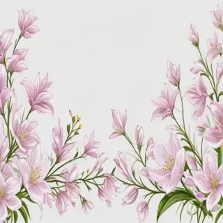 transparent flower border