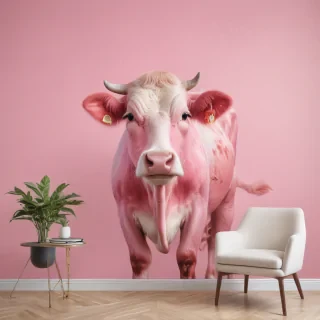 pink cow print wallpaper