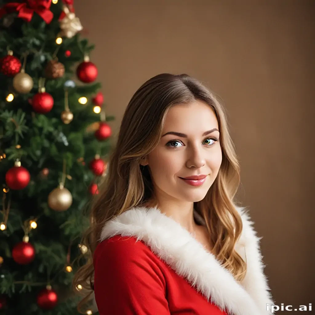christmas background portrait